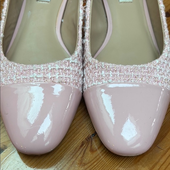 Steve Madden Blair Pink Loafers with Textured tweed Finish - Picture 3 of 11